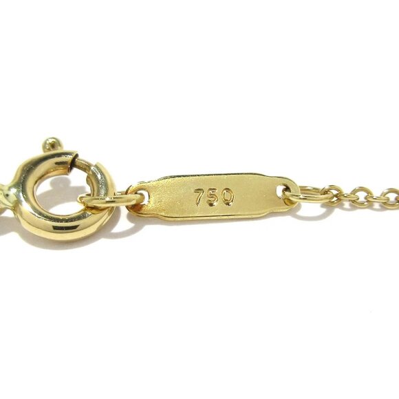 Auth TIFFANY & Co. Notes Round Pendant - 18K Yellow Gold Necklace - Picture 3 of 6